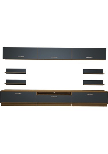 Decoraktiv Trendstyle 8y Mdf Tv Ünitesi Tv Sehpası Pera - Antrasit