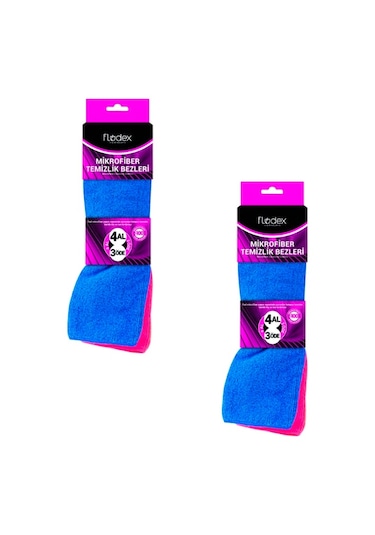 Flodex 4'lü Mikrofiber Bezi 2 Paket