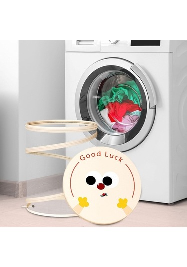 Pazly Suntek Çamaşır Sepeti Düzenleyici Fileli Kapaklı Yurt Evi Organizer Diğer