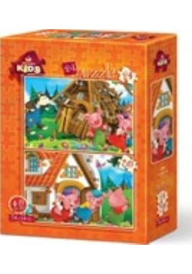 Art Puzzle Kids Aç Kurt 24+35 Parça 2'li Puzzle