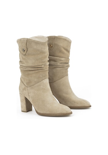 Ziya, Kadın Hakiki Deri Çizme 1531050z25100670k Bej 1531050z25100670k 340 Bej