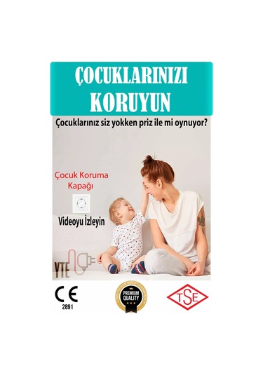 Priz Çocuk/bebek Koruma Kapağı Kaliteli
