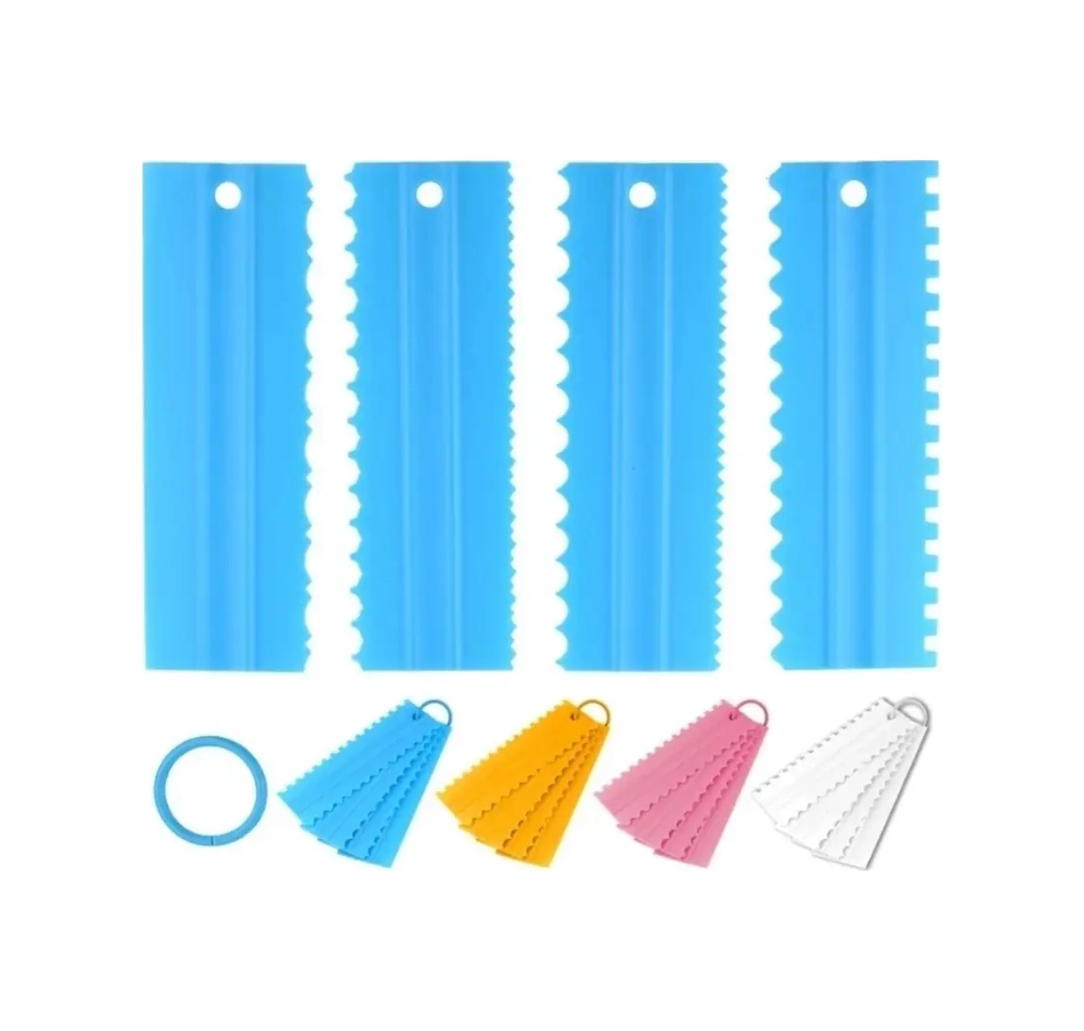 Mını Shop Msk Pastane Birleştirme Mala Plastik Pasta Seti 4 Parça 47917880 Mavi