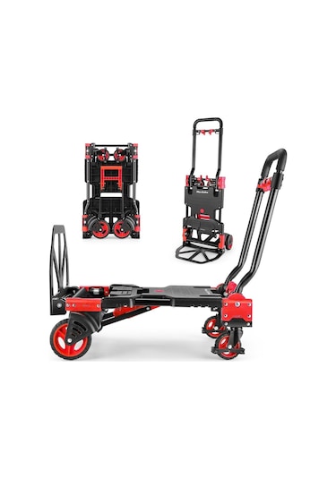 Max Extra Fw-90tp Katlanır İkisi Bir Arada Koli Taşıma Arabası 66/136 Kg