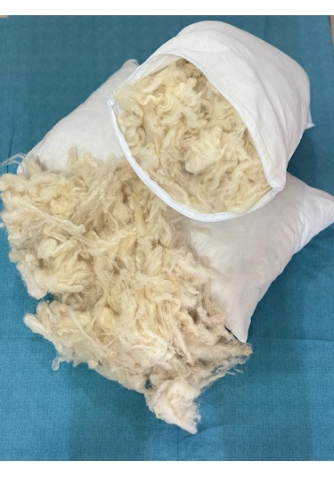 Yün Yastık 1 Kg Beyaz
