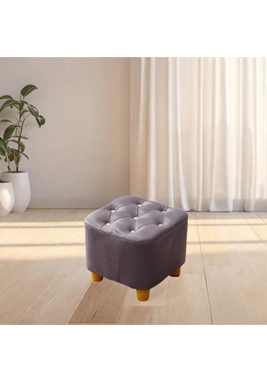 Suntek Giriş Oturma Odası Ev Için Küçük Tabure Mor
