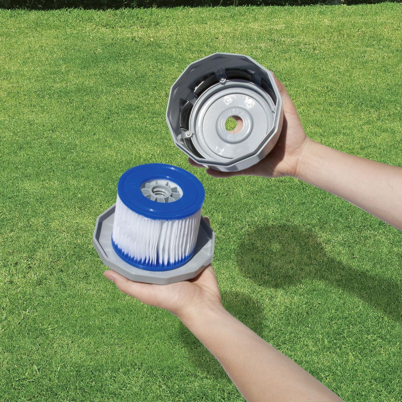 Yaleker Bestway Saluspa Filtre Kartuşu Seti 2 Adet - Tip Vı, Kolay Temizlenir, Spa Suyu Temizliği İçin, Coleman Ve Diğer Modellerle Uyumlu Beyaz - Mavi