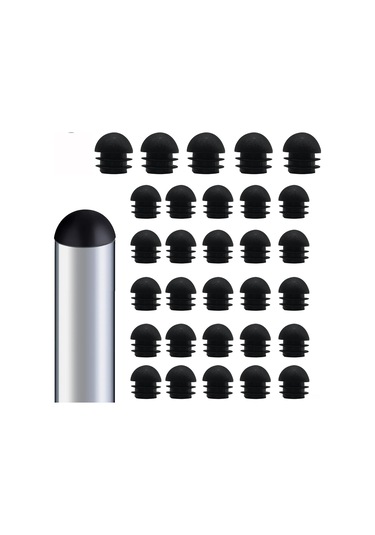 Youmex 30 Adet Plastik Tüp Uç Kapakları - 19mm Baş Çapı, Metal Sandalyeler Ve Bahçe Mobilyaları İçin Kaydırma Koruyucusu