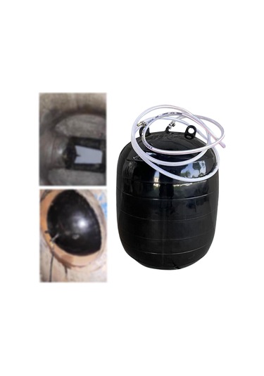 Homyl Taşıma Saplı Şişme Boru Tıkacı Balon 14.5x19cm-dn150-160