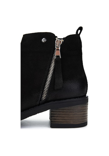 Tamer Tanca Kadın Hakiki Deri Siyah Nubuk Casual Bot 599 0002 Bn Bot Sk24-25 Sıyah Nbk Siyah Nubuk