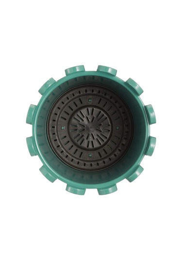 Omnipazar So-is04 İstanbul Dekoratif Yuvarlak Saksı 14,1 Lt Yeşil 6 Adet