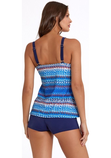 Kocabey Argento 0063-3017 Kadın Şortlu Tankini Mavi