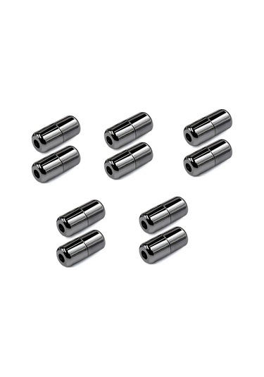 Vidalı Platin Renk 5 Çift Ayakkabı Bağcık Ucu Platin