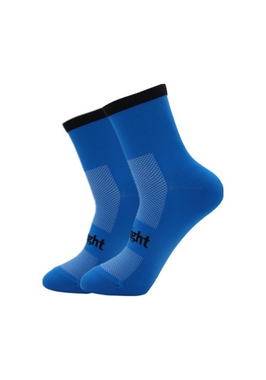 Mavi Bisiklet Çorapları Nem Emici Bisiklet Çorapları Boyutu 7-12 Mavi
