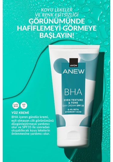Anew Bha Cilt Tonu Görünümünü Düzgünleştiren Krem Serum Ve Ped Paketi