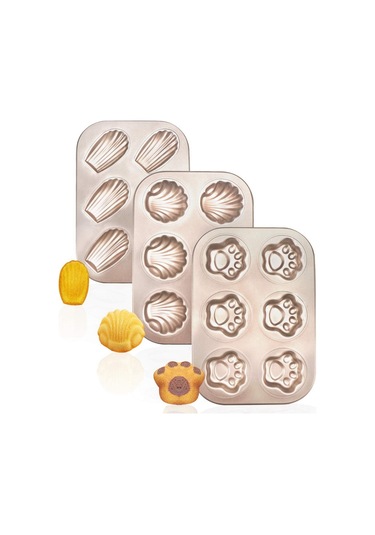 3 Paket Yapışmaz Kedi Pençeleri Şekli Pişirme Tavaları Pişirme Kalıbı Ve 5 Adet Yumurta Ta Meyve Mousse Kek Kek Kalıpları 46399840