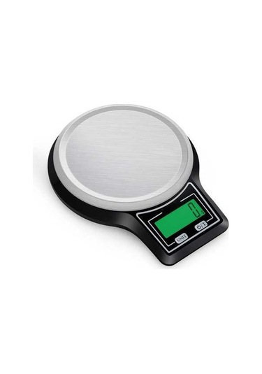 Createtech Terazisi Terazisi Tavası Tartım Paslanmaz Mutfak Gıda Elektronik Dijital Çelik Rt Siyah