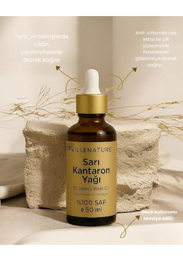 Villenature Soğuk Sıkım Kantaron Yağı St. John's Wort Oil Hypericum Perforatum 50 Ml