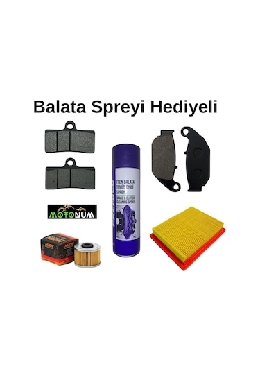 Cf Moto Sr 250 Sonrası Ön Arka Fren Balata Takımı Ve Filtre Seti
