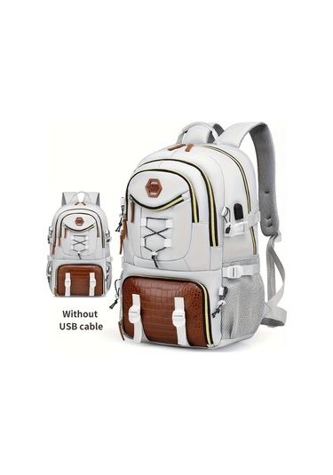 Topshop1 Siyah Siyah Oxford Sirt Cantasi Ayarlanabilir Askilar Coklu Cepler Genis Kapasiteli Usb Sarj Portlu Siyah