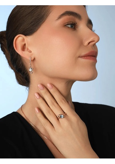 Serebranyj Dom 925 Ayar Gümüş Doğal Topazlı Yüzük 204149980 Diğer