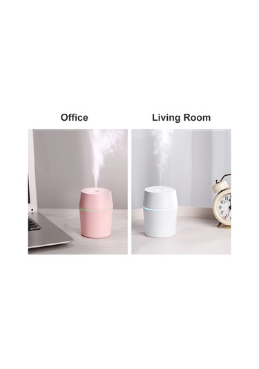 Vkemall Mini Nemlendirici Aromaterapi Makinesi - Usb Şarjlı, Taşınabilir, Otomatik Kapanma, Sessiz Çalışma, Beyaz 200ml