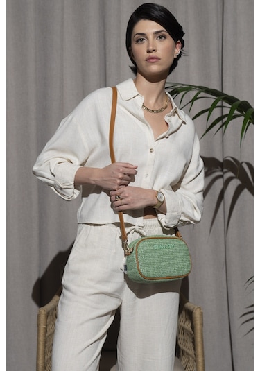 Sisley Sly 039 Çapraz Çantası Std / Yeşil Yeşil