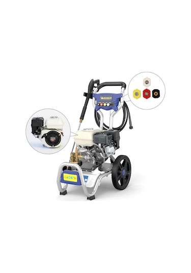 Michelin Mpx240tho 4.8hp 240bar 4 Zamanlı Benzinli Ağır Hizmet Basınçlı Yıkama Makinesi