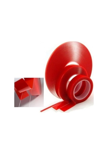 Akrilik Şeffaf Slikonlu Süper Güçlü Çift Taraflı Bant 40 MM x 10 M