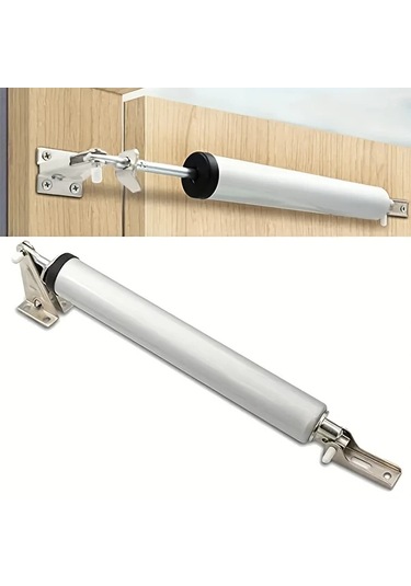 Chuangyinshop Beyaz 1 Adet Ağır Hizmet Rüzgara Dayanıklı Kapı Kapatıcı Ayarlanabilir Hız Yumuşak Kapanma Dokunmatik Ve Uzaktan Kumandalı