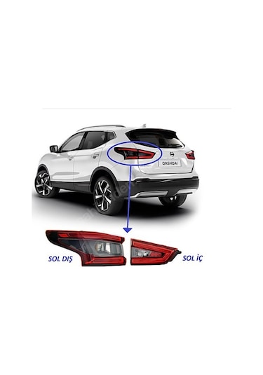 Nissan Qashqai Sol Dış Stop 17 21 2017 2018 2019 2020 2021