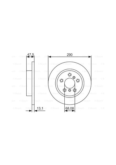 Renault Kadjar 1.5Dci 2015-2020 Bosch Arka Disk 2 Adet