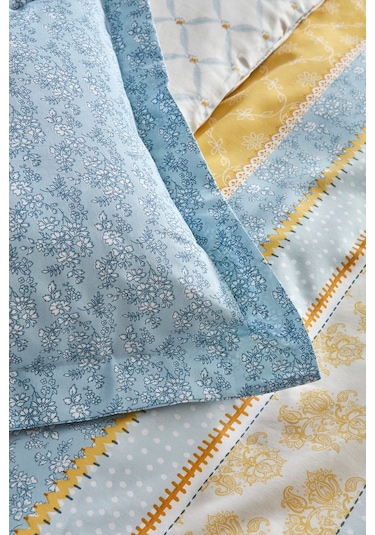 Karacahome Sarah Anderson Carlene Çift Kişilik Nevresim Takımı Sarı