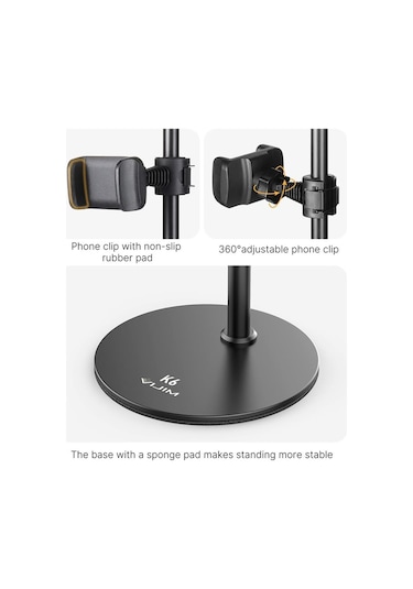 Vijim K6 7" Tripodlu Led Ring Işık Seti Telefon için