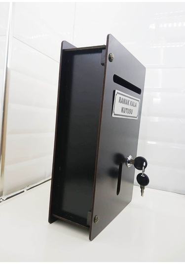 Siyah Küçük Boy Ahşap Ramak Kala Kutusu