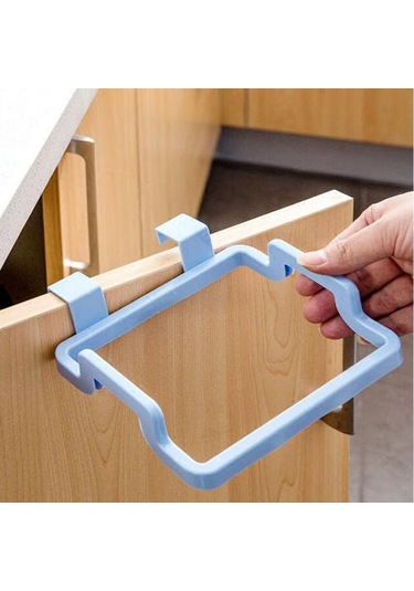 Asılı Çöp Çöp Torbası Tutucu Çöp Rafı Dolap Dolap Depolama Bez Askısı Çöp Kutusu Kutusu Mutfak Aksesuarları Alet Pembe