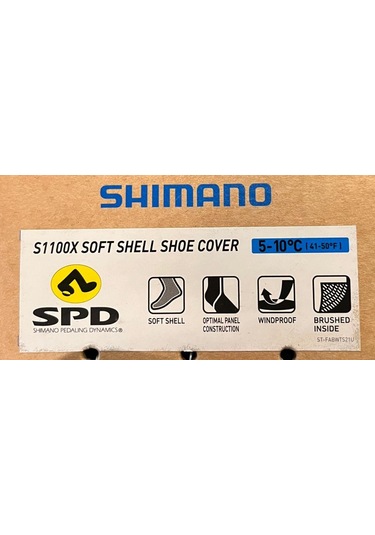Shımano Soft Shell S1100x Mtb Ayakkabı Kılıfı 5-10 C M 40-42 Siyah Siyah