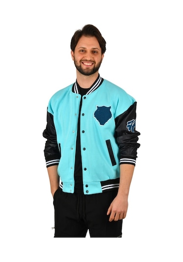 Deepsea Erkek Açık Mavi Kolej Yaka Mont 2304771 Açık Mavi