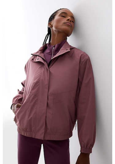 Defacto Defactofit Su İtici Regular Fit Kapüşonlu Yağmurluk C4949ax25aubr97 Bordo