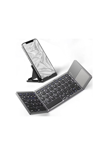 Dokunmatik Yüzey Fare İle Asus Ze552kl İle Uyumlu İnce Katlanabilir Kablosuz Klavye