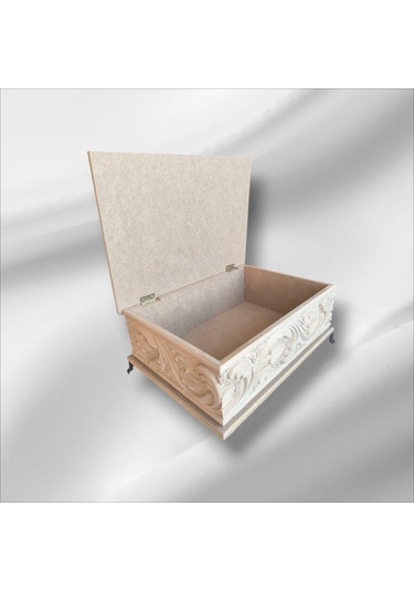 Ahşap- Ham Mdf-takı-aksesuar-çok Amaçlı- Dikdörtgen Kutu