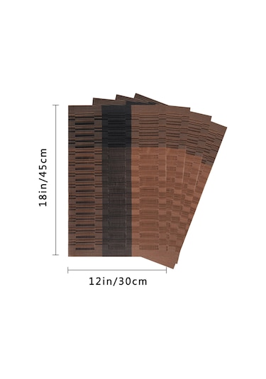 Gri 4 Adet Set Masa Mat Geometrik Pvc Placemat Mutfak Masa Örtüleri Ped Fincan Bardak Kahve Yemek Masası Peçeteler Ev Dekor Gri