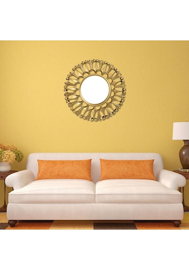 Suntek Magideal İskandinav Duvar Aynası Altın Çerçeve Koridor D