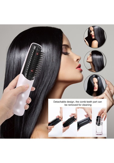 Suofeng Şarj Edilebilir Elektrikli Saç Uzatma Tarak - Yoğunlaştırıcı Saç Bakımı, Saç Derisi Masaj Fırçası Ve Ev Kullanımı Şekillendirme Aparatı