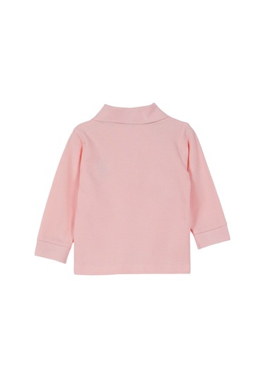 U.S. Polo Assn. Lisanslı Classic Bebek Uzun Kol Yakalı Sweatshirt Somon