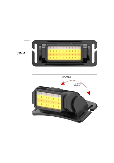 50 Cob Led Kafa Lambası Wt-650 Çok Renkli