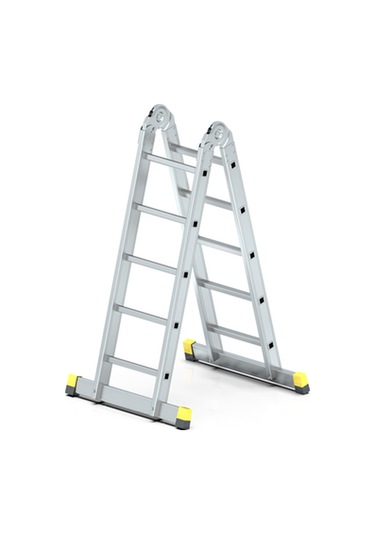 - Skypratix Fonksiyonel Alüminyum Kırmalı Katlanır Merdiven 2x5
