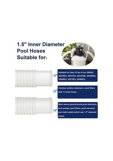 Yedek Hortum 5 Filtre Pompası Hortumları Intex 28337eh İçin