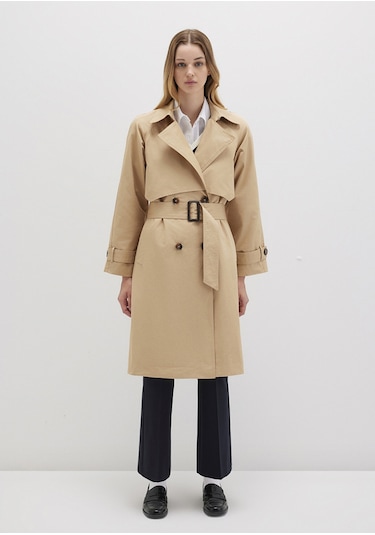 Mavi - Bej Trençkot 110703-82323 Bej