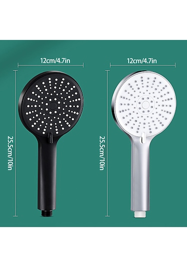 Kangvka 5 Modlu Yüksek Basınçlı Su Tasarruflu Duş Başlığı - 4.7 İnç Büyük Panel, Otomatik Temizleme Aynalar, Modern Krom Krom